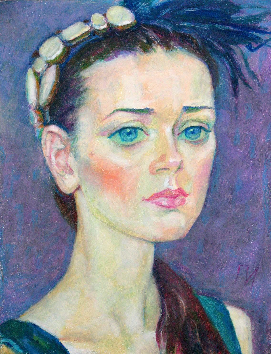 TATYANA , paper, oil pastel, 35 � 27 cm, 2012



