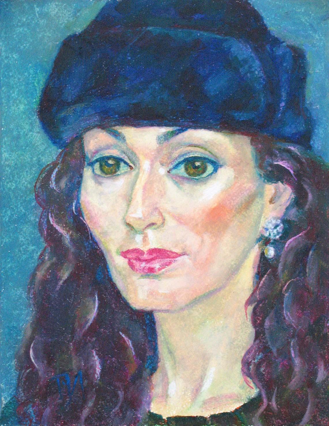 EKATERINA , paper, oil pastel, 35  27 cm, 2012



