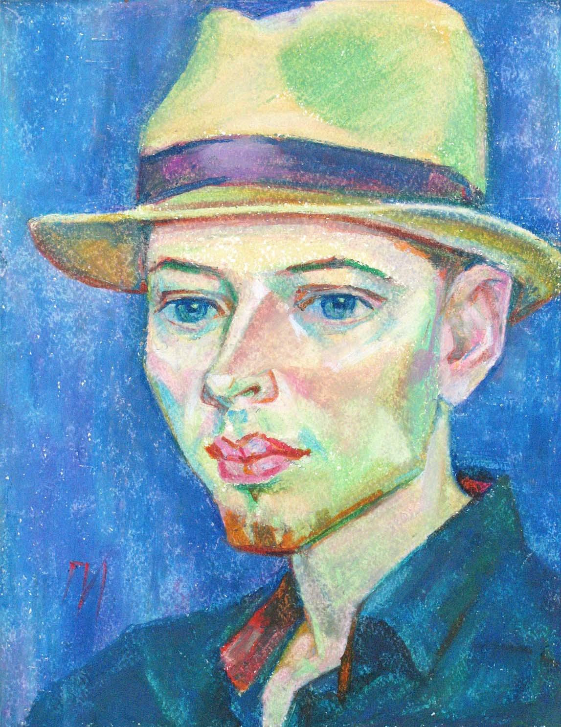 SERGEY , paper, oil pastel, 35  27 cm, 2012



