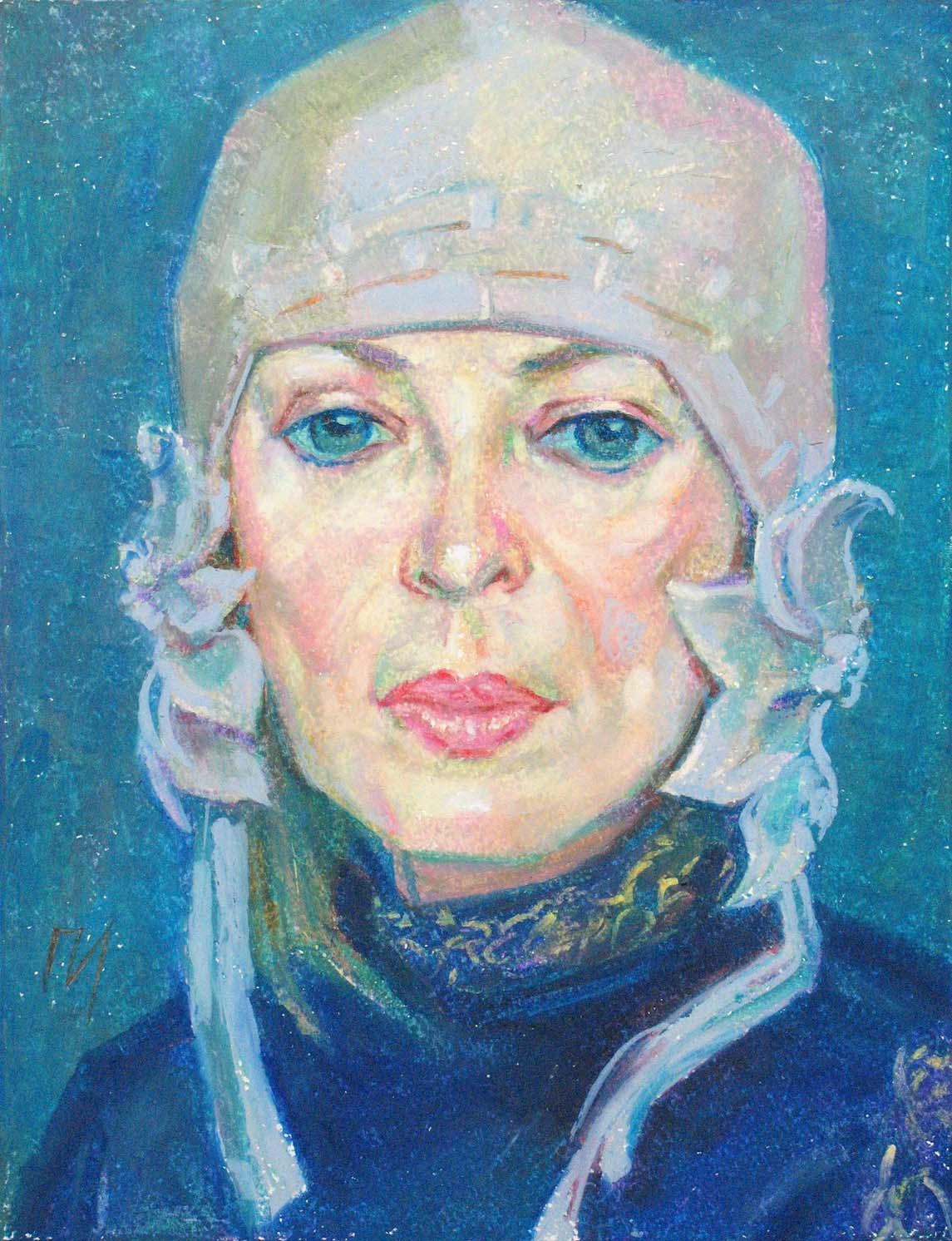 NATALYA , paper, oil pastel, 35 � 27 cm, 2012



