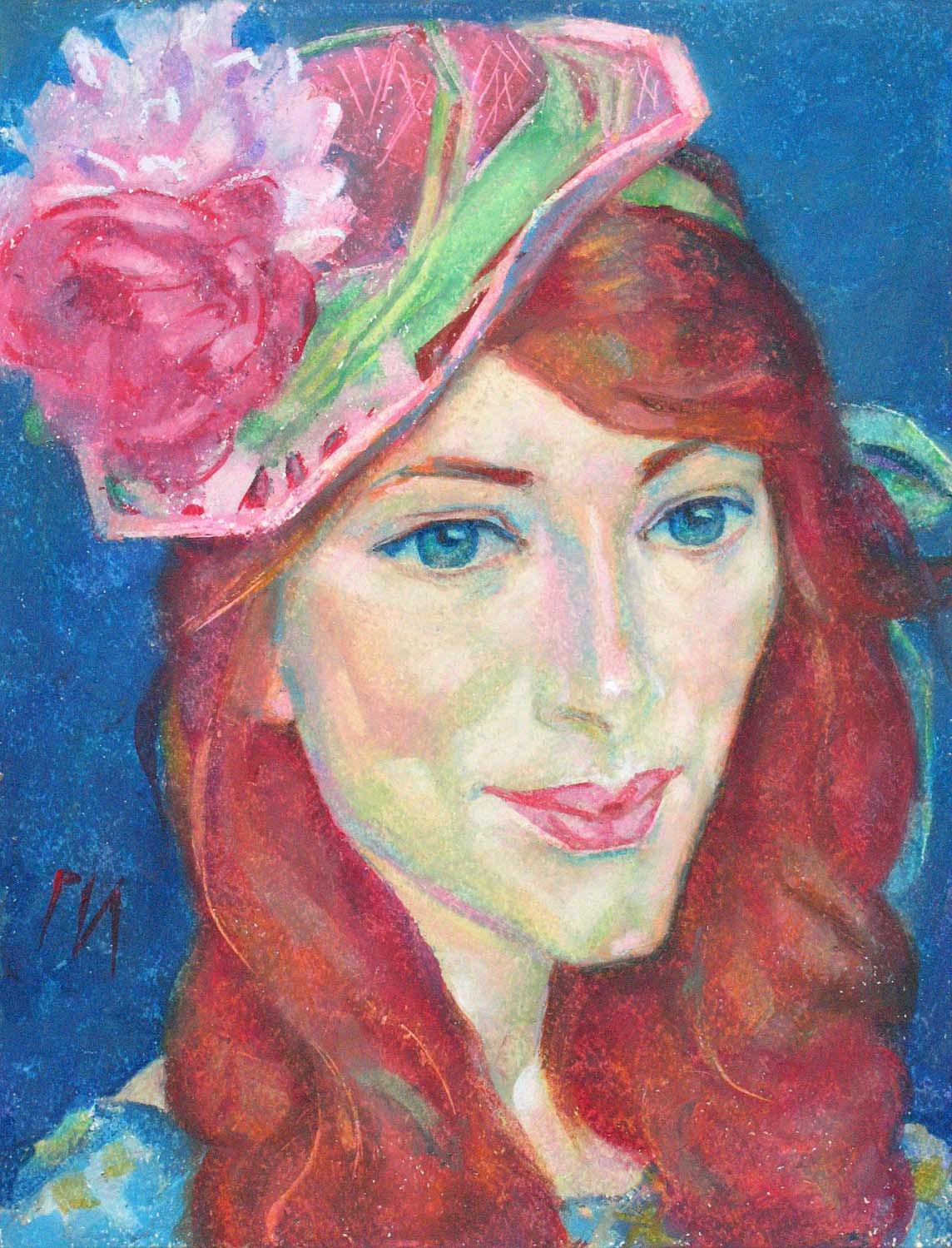 LUISA , paper, oil pastel, 35  27 cm, 2012



