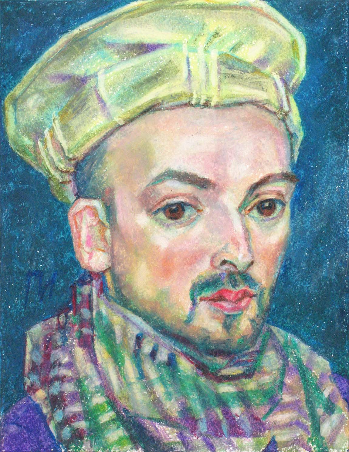 KEMAL , paper, oil pastel, 35 � 27 cm, 2012



